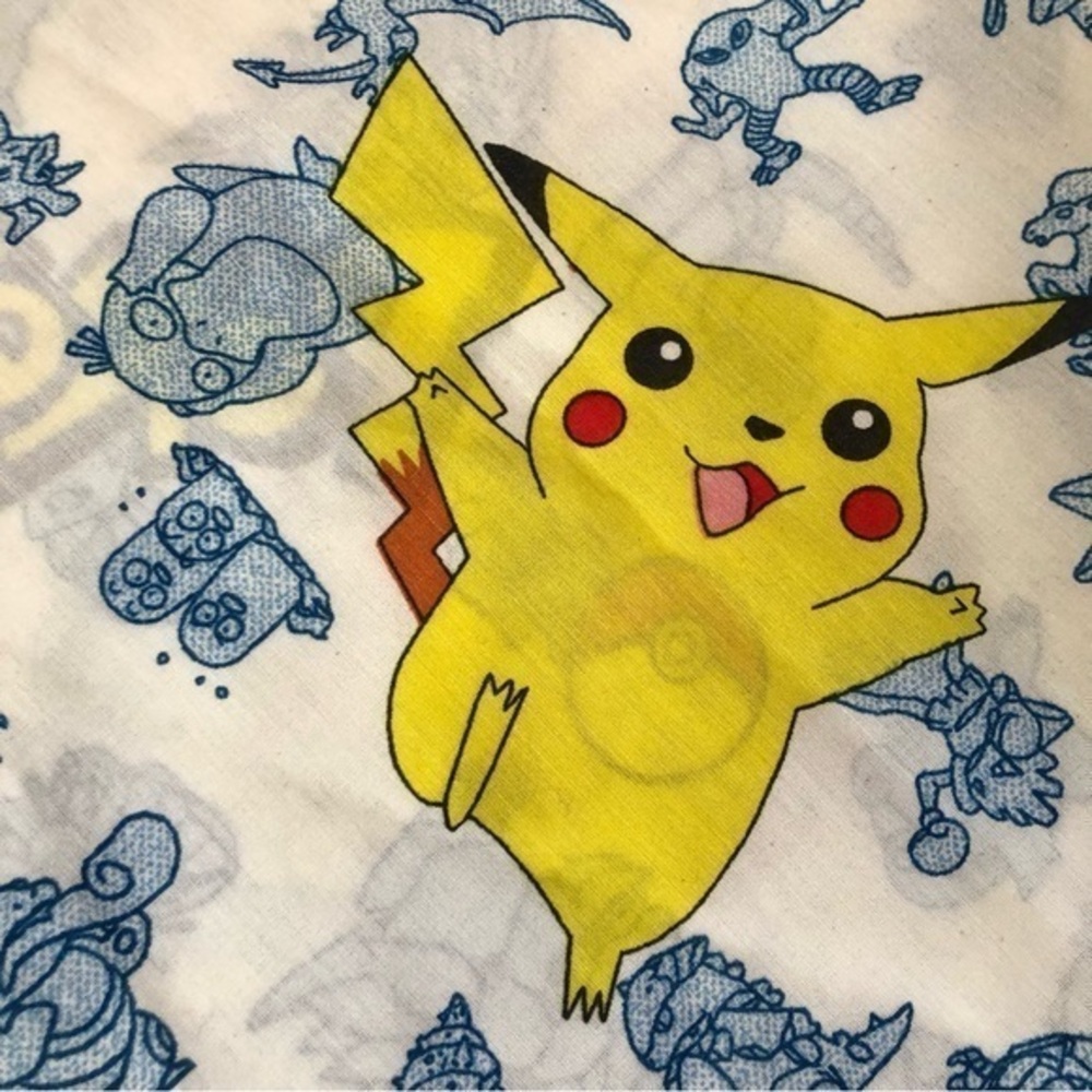 Vintage Nintendo Pokémon Fitted Bed Sheet